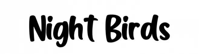 Night Birds  Frei Schriftart Herunterladen