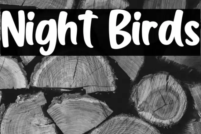 Night Birds Font examples