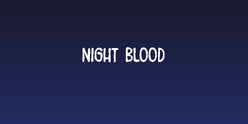 Night Blood Social Header