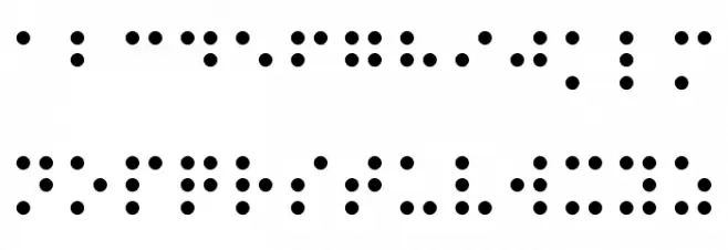 Night Braille 字体 大写