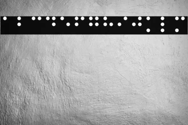 Night Braille Font examples