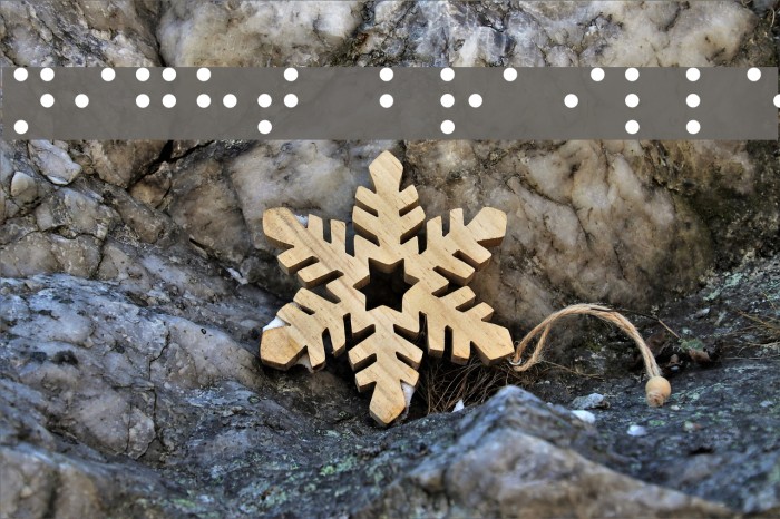 Night Braille Font examples