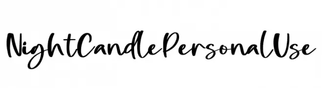 Night Candle Personal Use  Fuentes Gratis Descargar