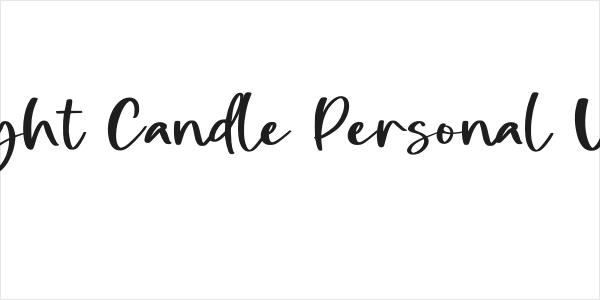 Night Candle Personal Use Logo