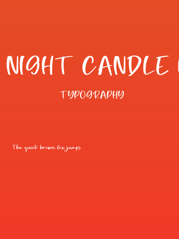 Night Candle Personal Use Poster