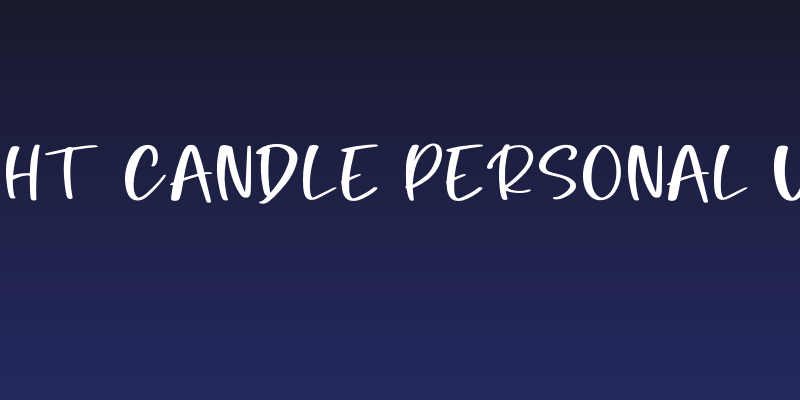 Night Candle Personal Use Social Header