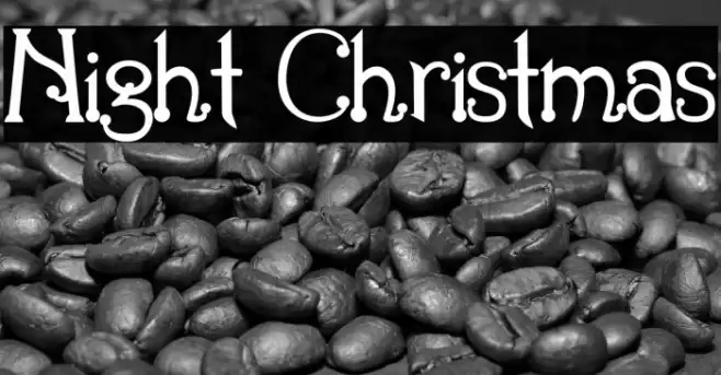 Night Christmas 字体 examples