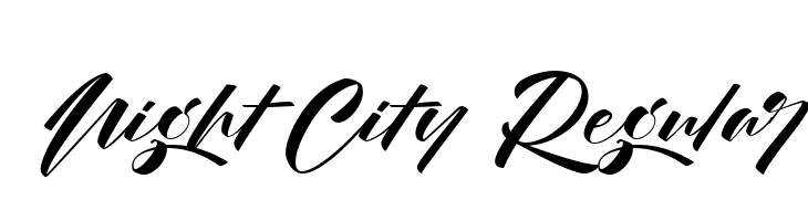 Night City Regular  font caratteri gratis