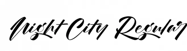 Night City Regular  नि: शुल्क फ़ॉन्ट्स डाउनलोड