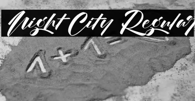 Night City Regular Font examples