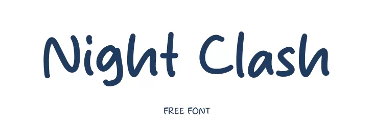 Night Clash  フリーフォントのダウンロード
