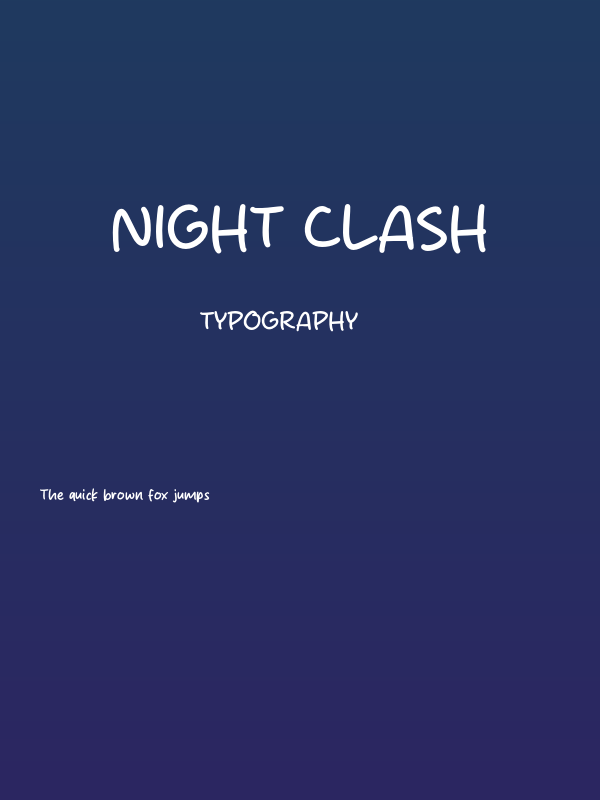 Night Clash Poster