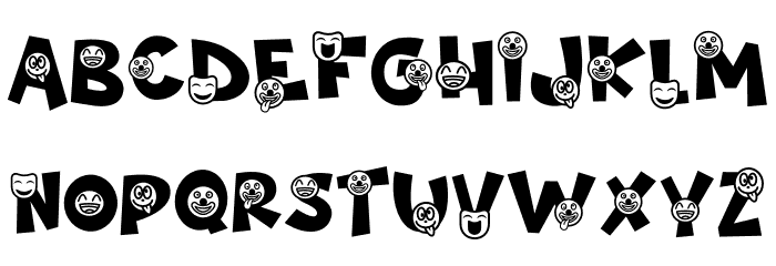 Night Clown Funny Font UPPERCASE