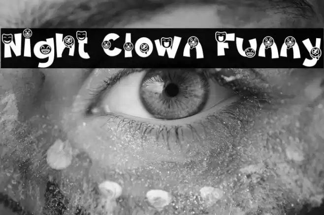 Night Clown Funny Font examples