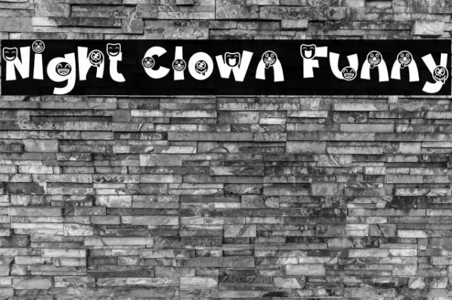 Night Clown Funny Font examples