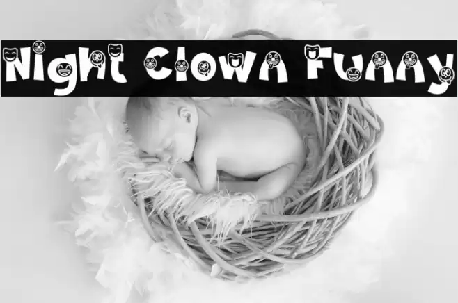 Night Clown Funny Font examples