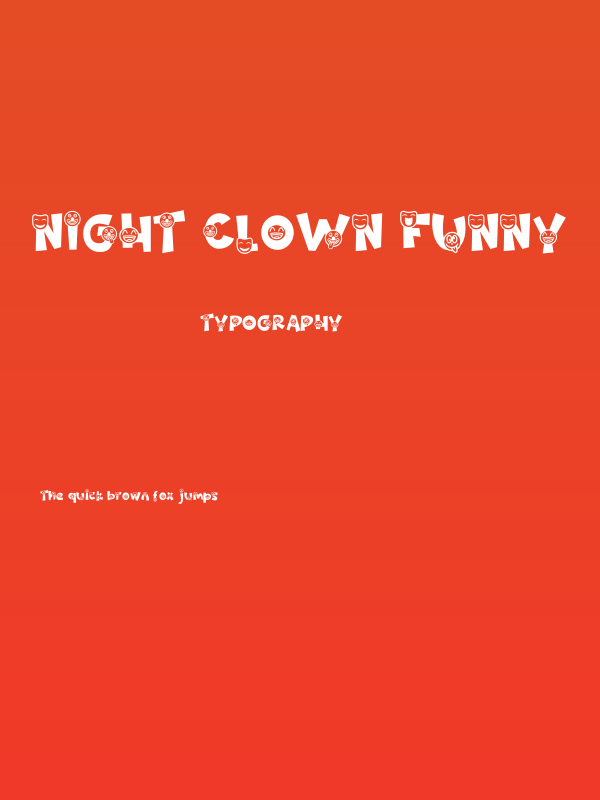 Night Clown Funny Poster