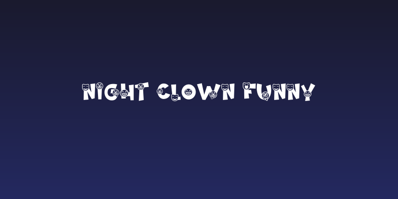 Night Clown Funny Social Header