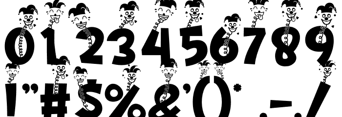 Night Clown Surprise Font OTHER CHARS