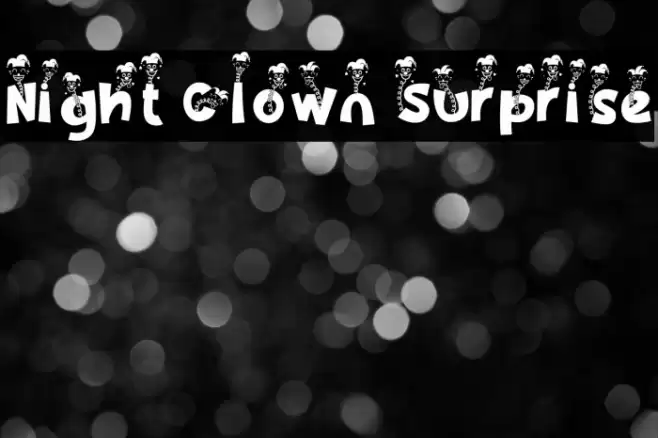Night Clown Surprise Caratteri examples