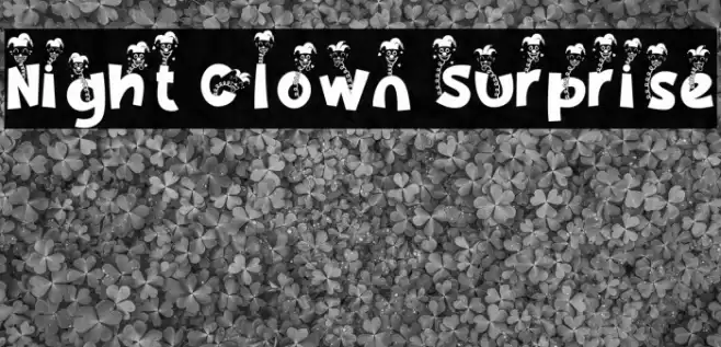Night Clown Surprise Caratteri examples