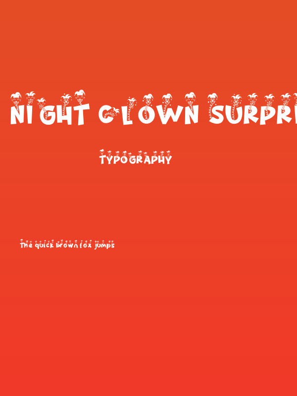 Night Clown Surprise Poster