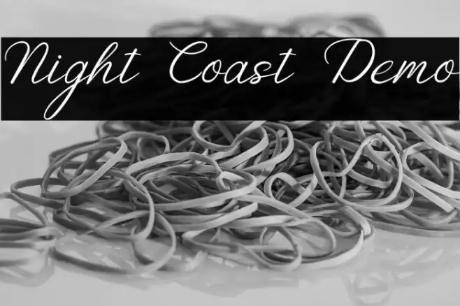 Night Coast Demo フォント examples