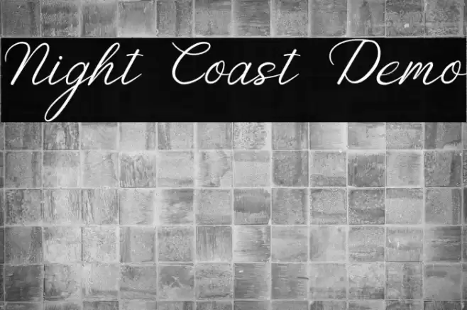 Night Coast Demo フォント examples