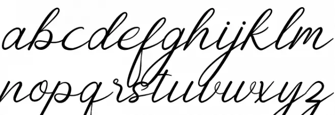 Night Coast Demo フォント 小文字