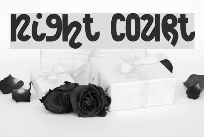 Night Court Font examples