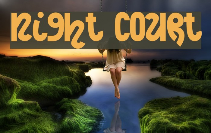 Night Court Font examples