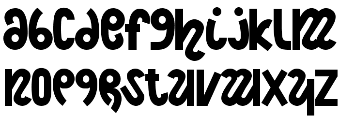 Night Court Font LOWERCASE