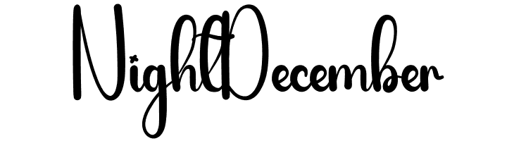 Night December Font