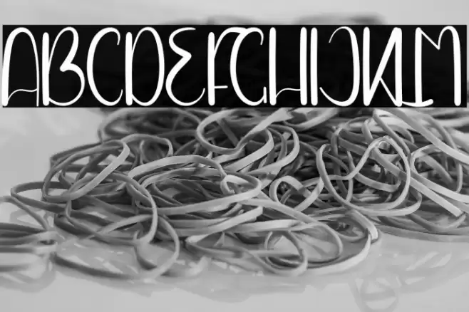 Night December フォント examples