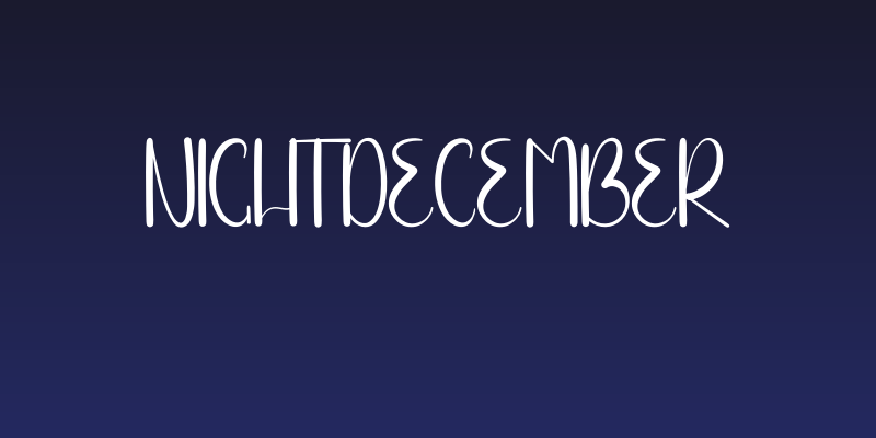 Night December Social Header