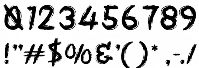 Night Dust Font OTHER CHARS