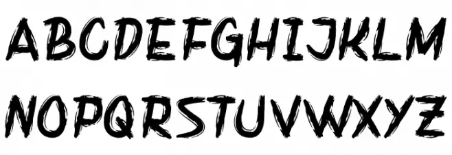 Night Dust फ़ॉन्ट अपरकेस