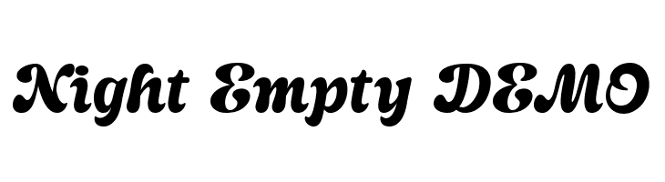 Night Empty DEMO  baixar fontes gratis