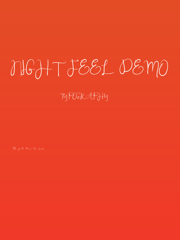 Night Feel Demo Poster