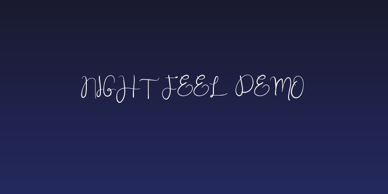 Night Feel Demo Social Header