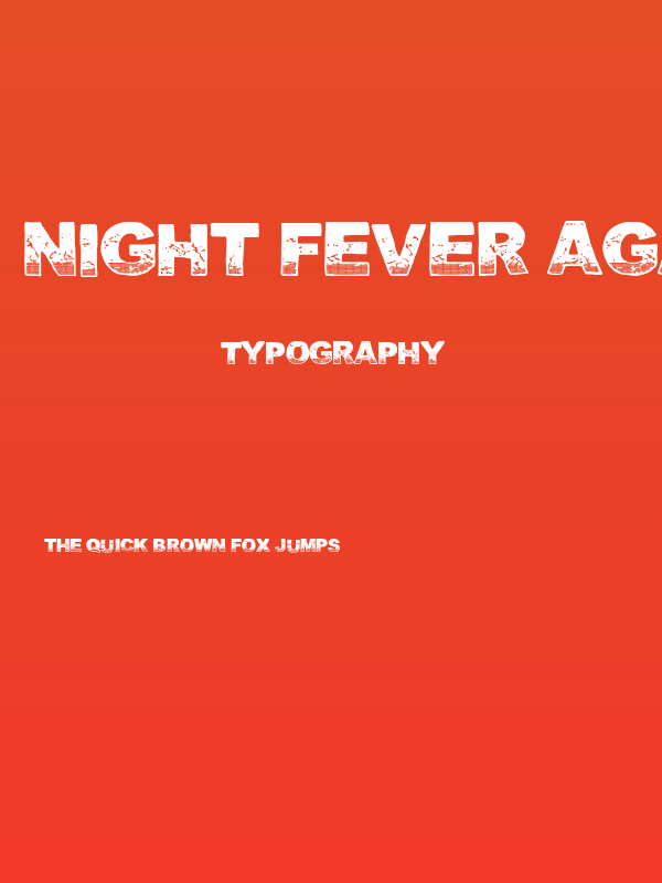 Night Fever Again Poster