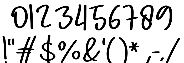 Night Full Of Light Font OTHER CHARS