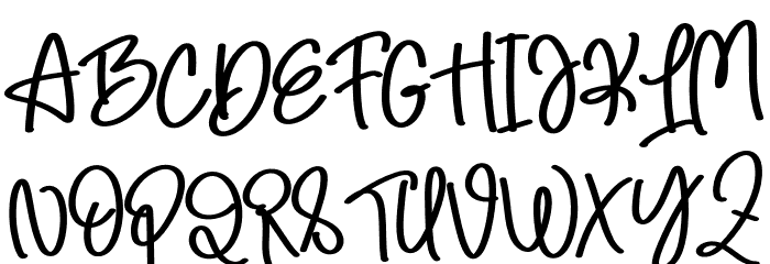 Night Full Of Light Font UPPERCASE