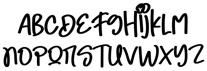 Night Full Of Light Font LOWERCASE
