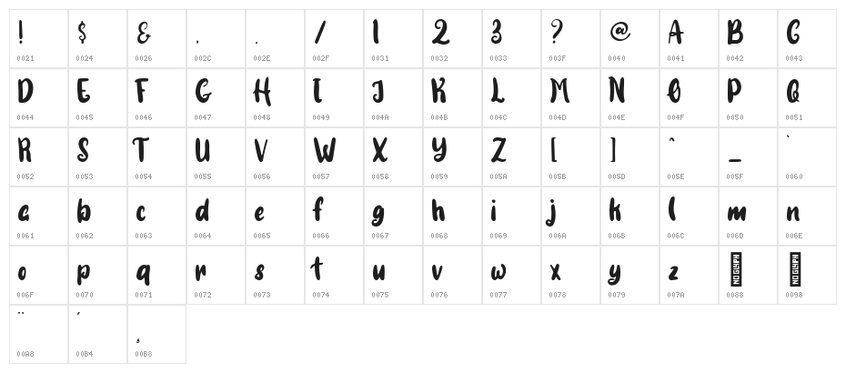 Night Halloween-Personal Use Regular Character Map