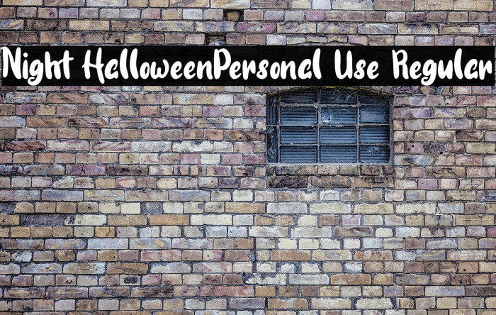 Night Halloween-Personal Use Regular Example 1