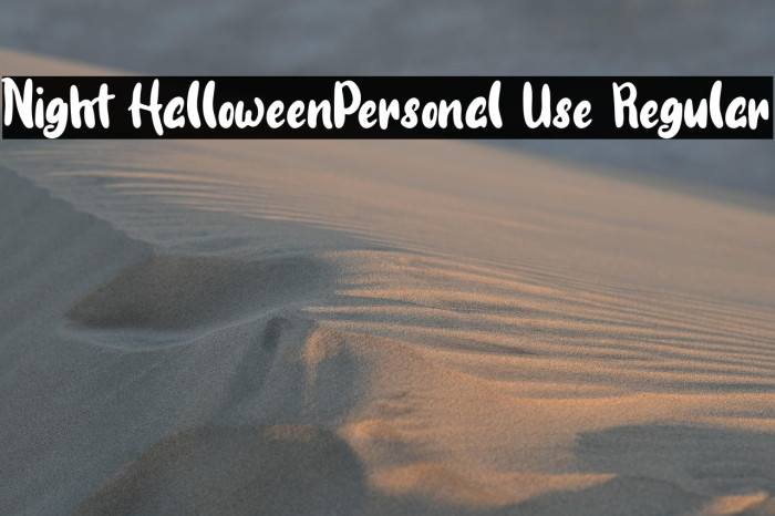 Night Halloween-Personal Use Regular Example 2