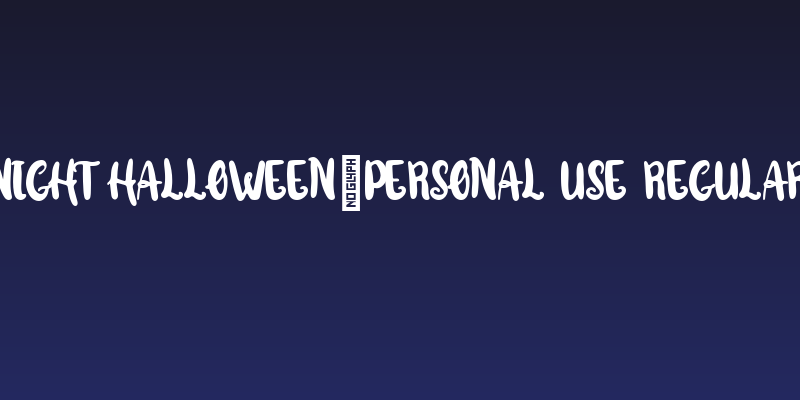 Night Halloween-Personal Use Regular Social Header