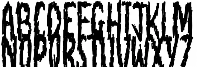 Night Harm Personal Use خط أحرف صغيرة