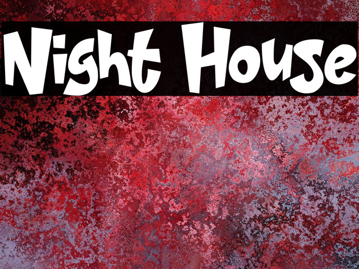 Night House Font examples